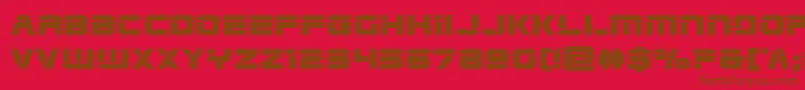 Edgeracerexpand Font – Brown Fonts on Red Background