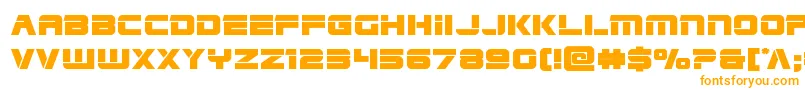 Czcionka Edgeracerexpand – pomarańczowe czcionki