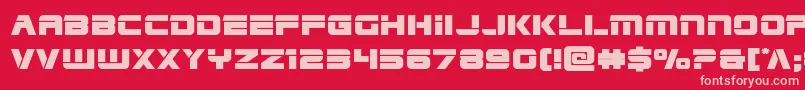 Edgeracerexpand Font – Pink Fonts on Red Background