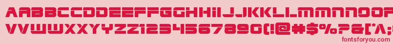 フォントEdgeracerexpand – ピンクの背景に赤い文字
