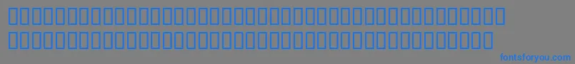 フォントPhoneticnewtontt – 灰色の背景に青い文字