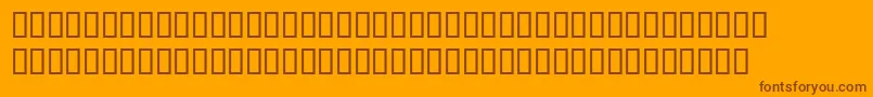 Phoneticnewtontt Font – Brown Fonts on Orange Background