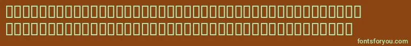 Phoneticnewtontt Font – Green Fonts on Brown Background