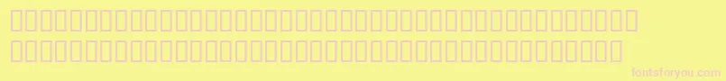 Phoneticnewtontt Font – Pink Fonts on Yellow Background