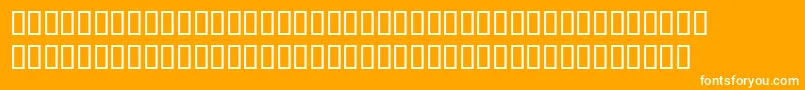 Phoneticnewtontt Font – White Fonts on Orange Background