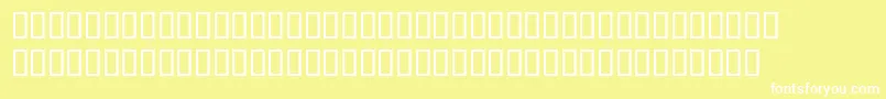 Phoneticnewtontt Font – White Fonts on Yellow Background