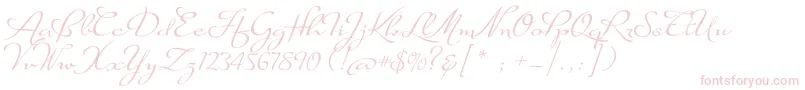 SuaveScriptAlt Font – Pink Fonts on White Background