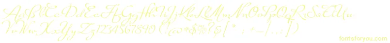 SuaveScriptAlt-Schriftart – Gelbe Schriften