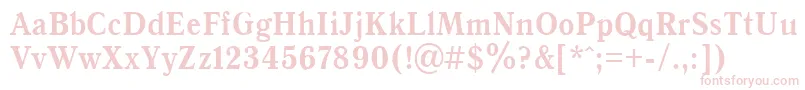 AntiquaBold90b Font – Pink Fonts on White Background