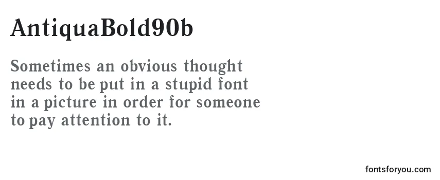 Шрифт AntiquaBold90b