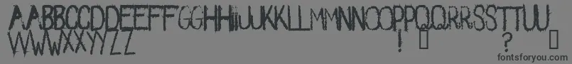 Spikes2 Font – Black Fonts on Gray Background