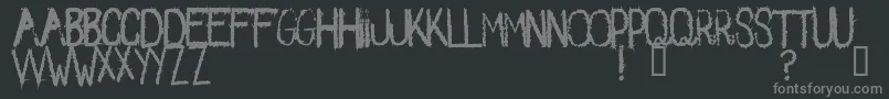 Spikes2 Font – Gray Fonts on Black Background