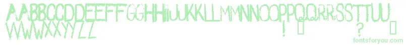 Spikes2 Font – Green Fonts on White Background