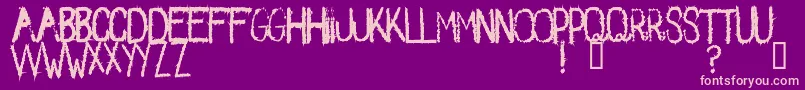Spikes2 Font – Pink Fonts on Purple Background