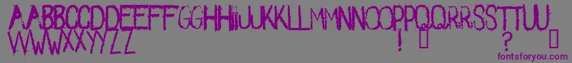 Spikes2 Font – Purple Fonts on Gray Background