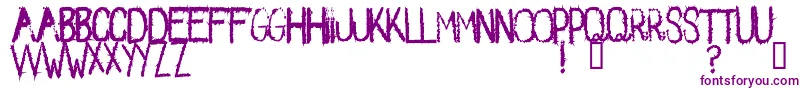 Spikes2 Font – Purple Fonts on White Background