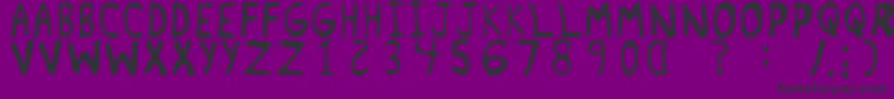 RemnantRegular Font – Black Fonts on Purple Background