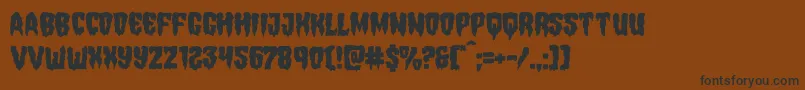 Шрифт Hemogoblinmangle – чёрные шрифты на коричневом фоне
