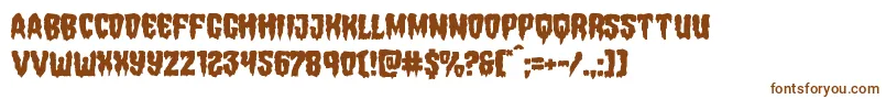 Hemogoblinmangle Font – Brown Fonts on White Background