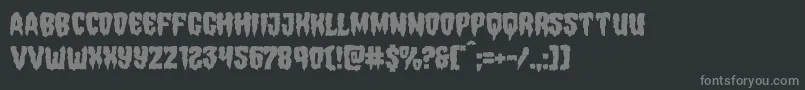 Шрифт Hemogoblinmangle – серые шрифты на чёрном фоне