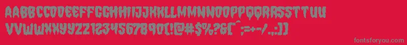 Шрифт Hemogoblinmangle – серые шрифты на красном фоне