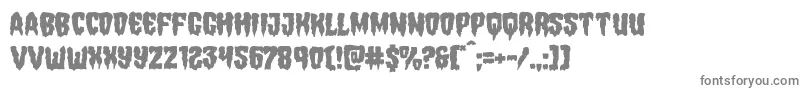 Hemogoblinmangle-fontti – harmaat kirjasimet valkoisella taustalla