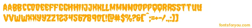 Hemogoblinmangle-fontti – oranssit fontit valkoisella taustalla