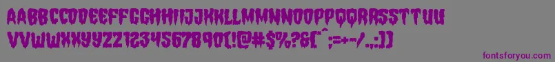 Hemogoblinmangle Font – Purple Fonts on Gray Background