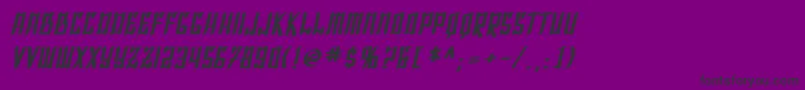 SfShaiFontaiBoldOblique Font – Black Fonts on Purple Background