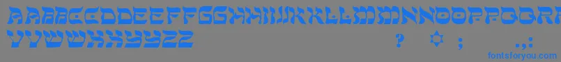 Sadat Font – Blue Fonts on Gray Background