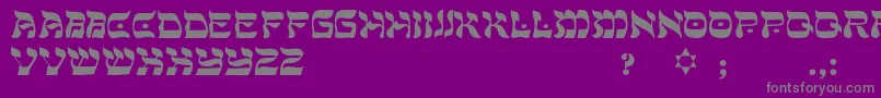 Sadat Font – Gray Fonts on Purple Background