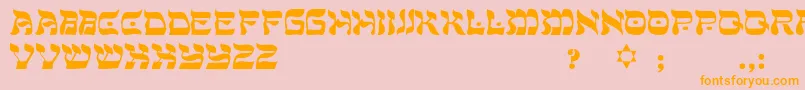 fuente Sadat – Fuentes Naranjas Sobre Fondo Rosa