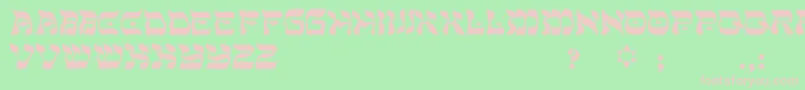 Sadat Font – Pink Fonts on Green Background