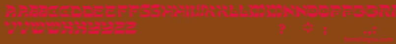 Sadat Font – Red Fonts on Brown Background
