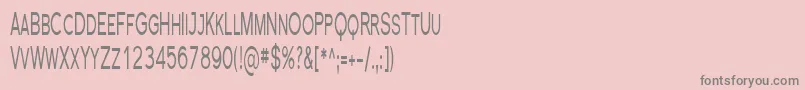 FlorencesansScComp Font – Gray Fonts on Pink Background