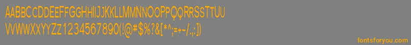 FlorencesansScComp Font – Orange Fonts on Gray Background