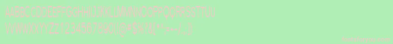 FlorencesansScComp Font – Pink Fonts on Green Background