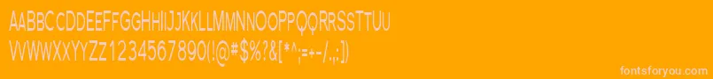 FlorencesansScComp Font – Pink Fonts on Orange Background