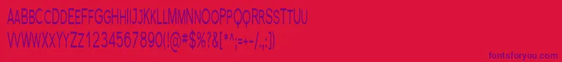 FlorencesansScComp Font – Purple Fonts on Red Background