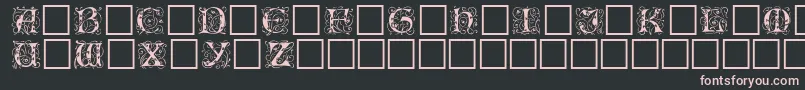 Eicbl ffy Font – Pink Fonts on Black Background