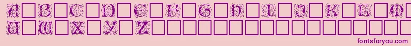 Eicbl ffy Font – Purple Fonts on Pink Background