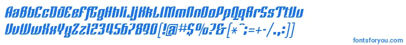 LinotypeRezidentFour Font – Blue Fonts on White Background