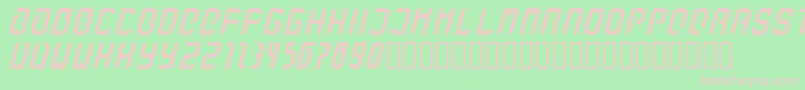 StanzeF Font – Pink Fonts on Green Background