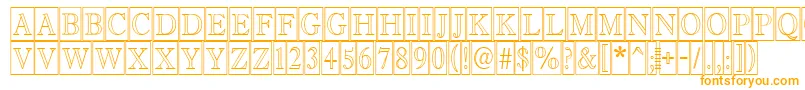 AAntiquetitultrcmotl-Schriftart – Orangefarbene Schriften