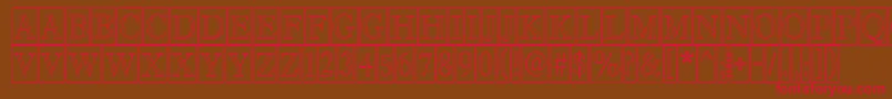 AAntiquetitultrcmotl Font – Red Fonts on Brown Background