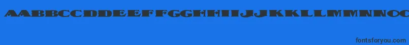 Шрифт DispatchBlack – чёрные шрифты на синем фоне