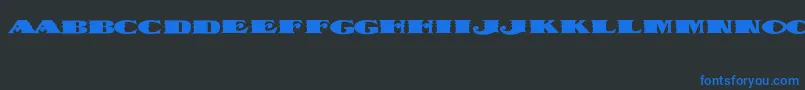 フォントDispatchBlack – 黒い背景に青い文字