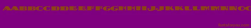 DispatchBlack Font – Brown Fonts on Purple Background