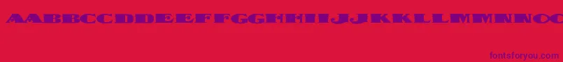 DispatchBlack Font – Purple Fonts on Red Background