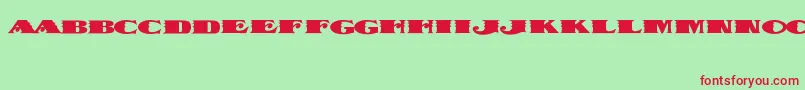 DispatchBlack Font – Red Fonts on Green Background